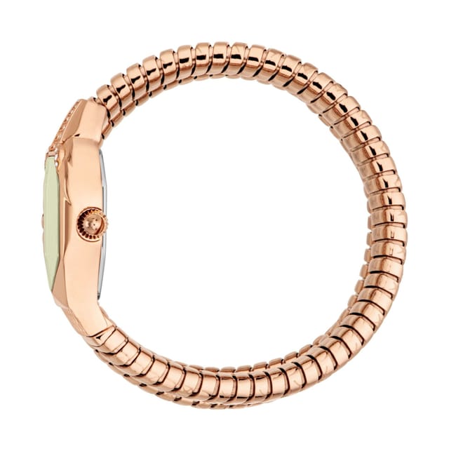 Just Cavalli Just Cavalli Women's Women Snake Olive Dial Rose Gold Stainless Steel Watch - 3