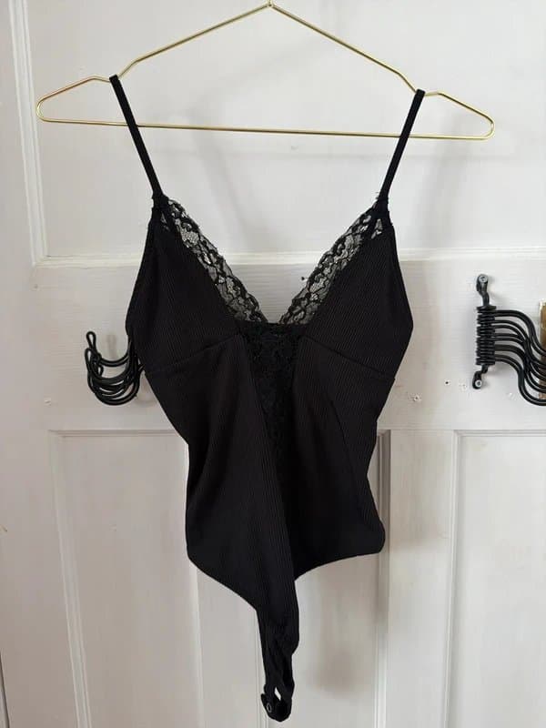 Bershka Lace plunge bodysuit