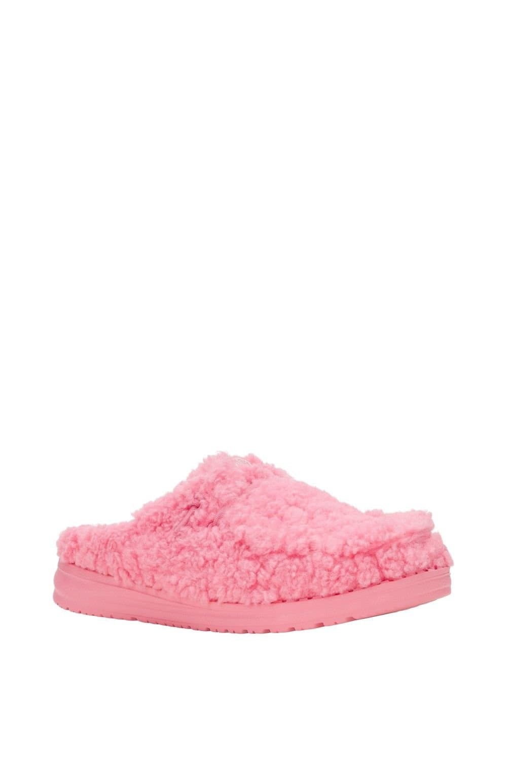 Hey Dude Hey Dude Pink Faux Shearling Wendy Slipper