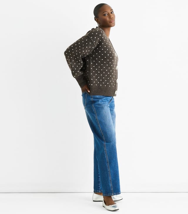 Gini London Women's Brown Polka Dot Cardigan Gini London New Look - 3