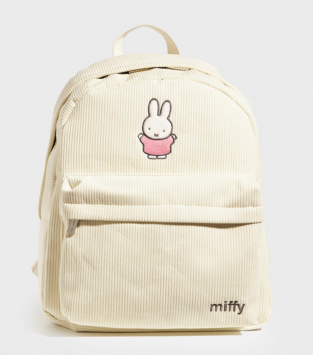 Skinnydip Cream Miffy Embroidered Corduroy Backpack Skinnydip New Look - 1
