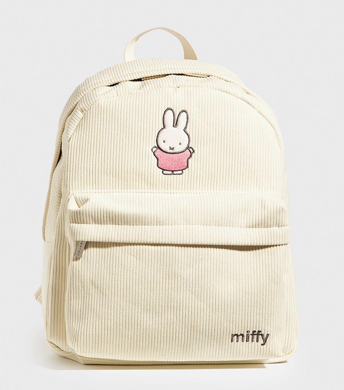 Skinnydip Cream Miffy Embroidered Corduroy Backpack Skinnydip New Look