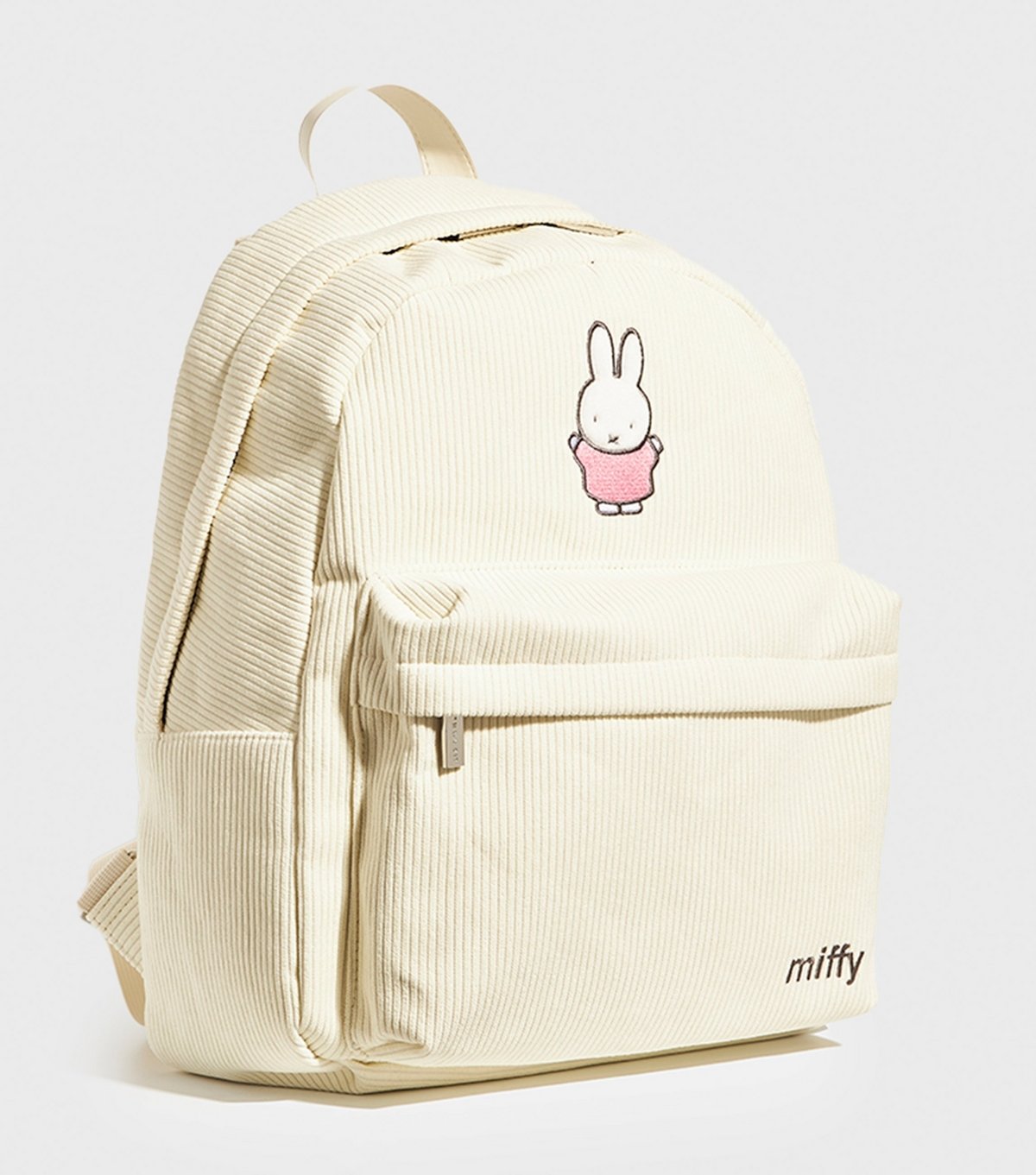 Skinnydip Cream Miffy Embroidered Corduroy Backpack Skinnydip New Look - 2