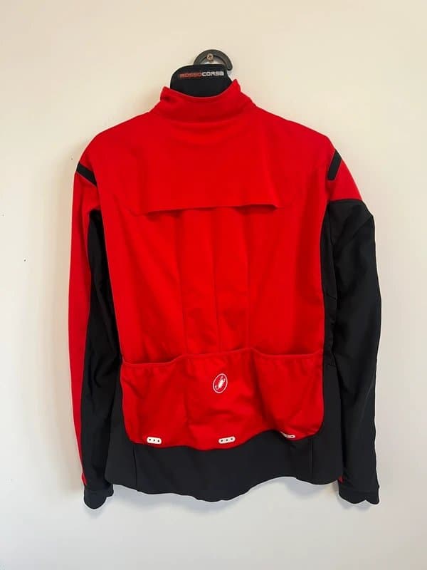 Castelli Castelli Perfetto Windstopper Cycling Jacket Red/Black Rosso Corsa, XL RARE x1