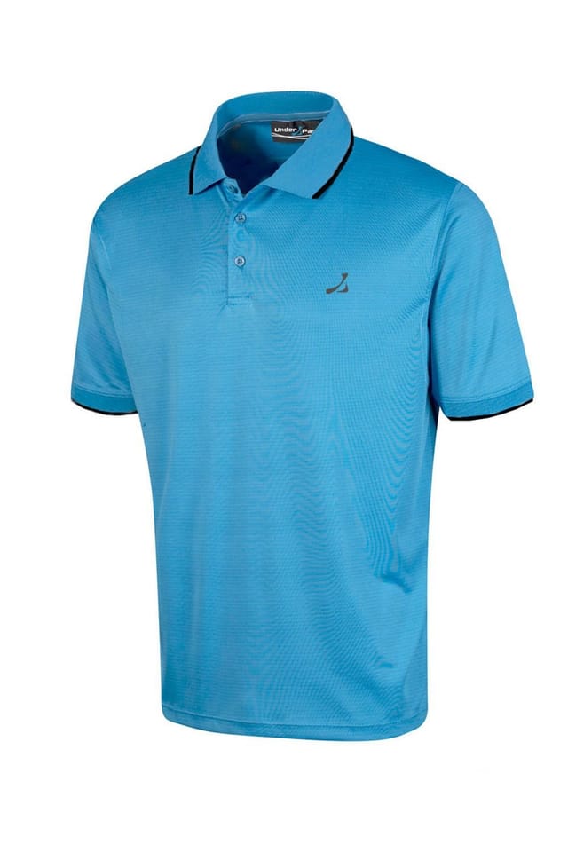 Under Par Under Par Men's Twin Pack UV Protection Stretch Golf Polo Shirts (Pack of 2) in Black - 2