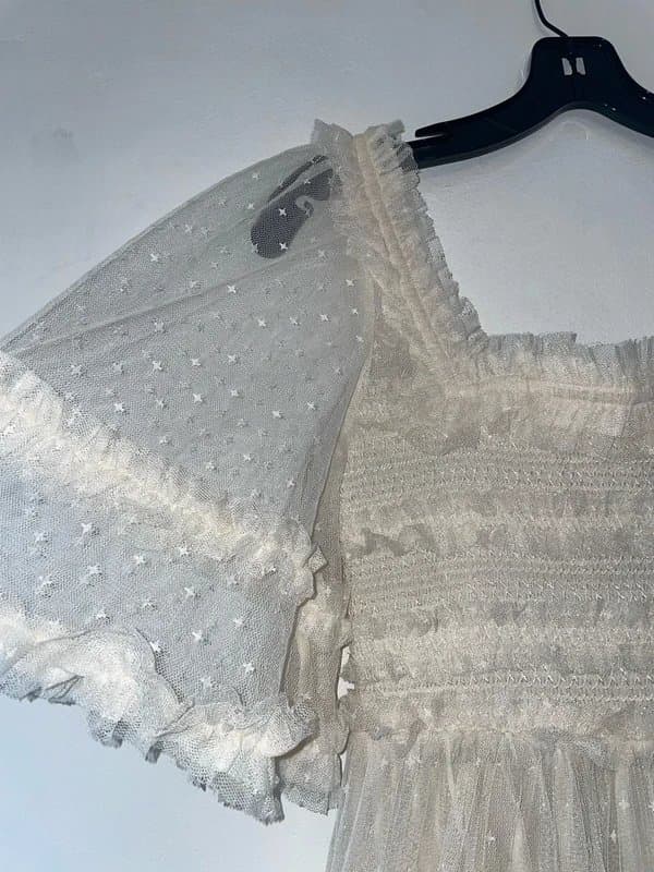 Needle and Thread Needle & Thread Dress –Champagne Smocked Ankle Gown Size UK 12 RRP £850