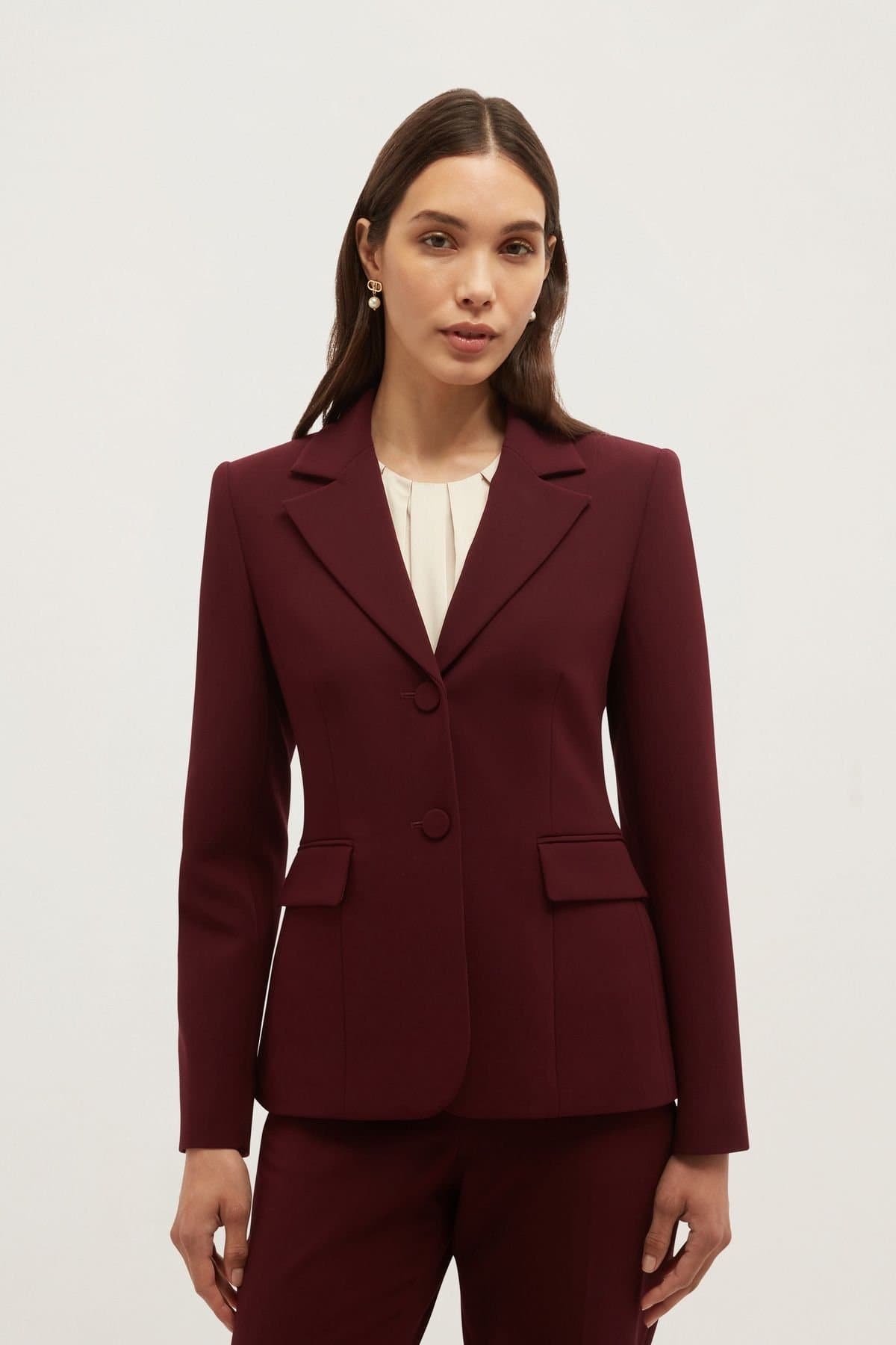 Hobbs London Hobbs London Women's Bree Jacket in Aubergine