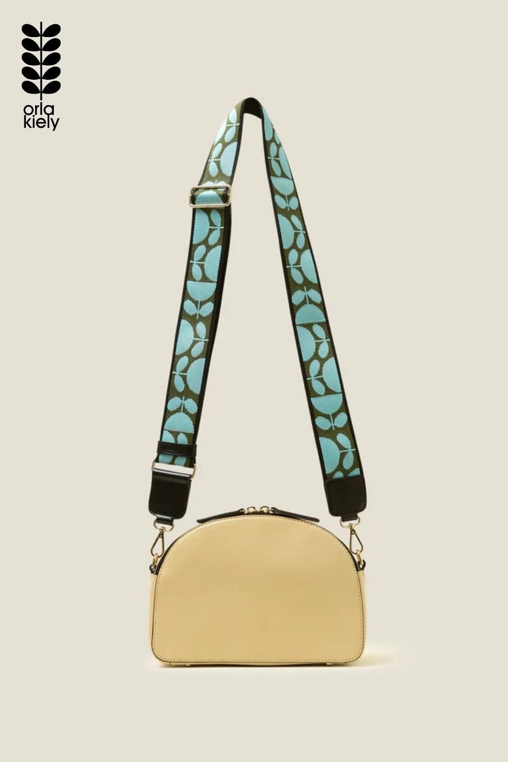 Orla Kiely Orla Kiely Women's Luna Crossbody - Whipstitch Stem Cream in Beige - 4
