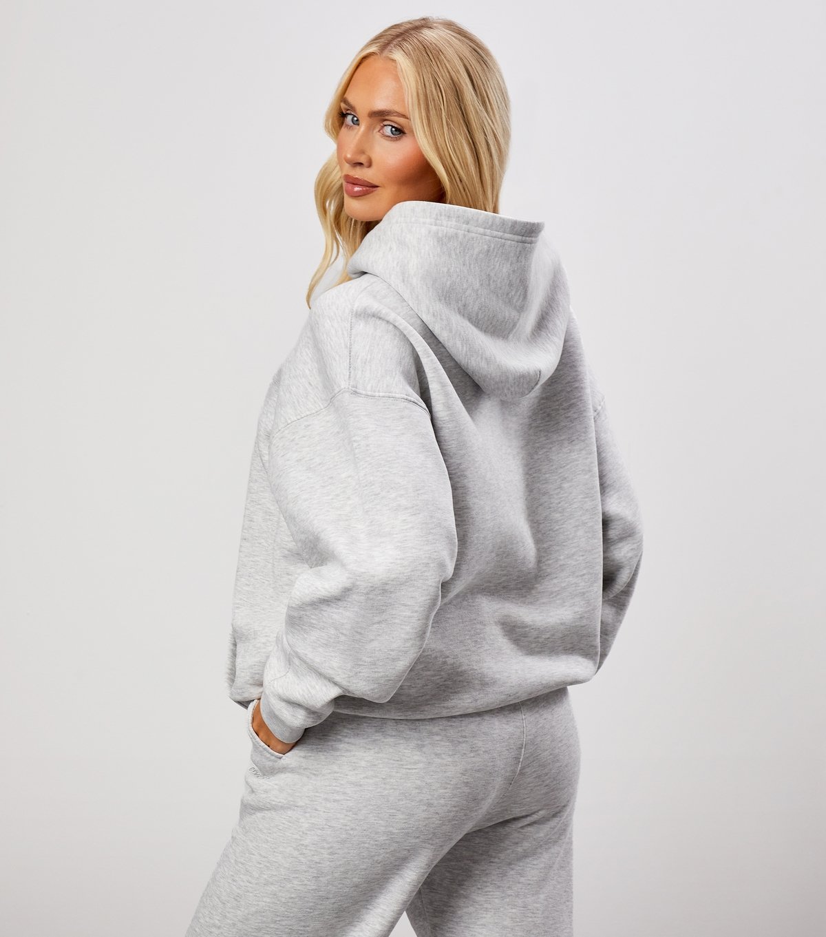Gym King Women's 365 Light Grey Relaxed Fit Hoodie Gym King New Look - 3