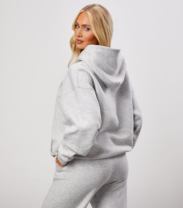 Gym King Women's 365 Light Grey Relaxed Fit Hoodie Gym King New Look - 3