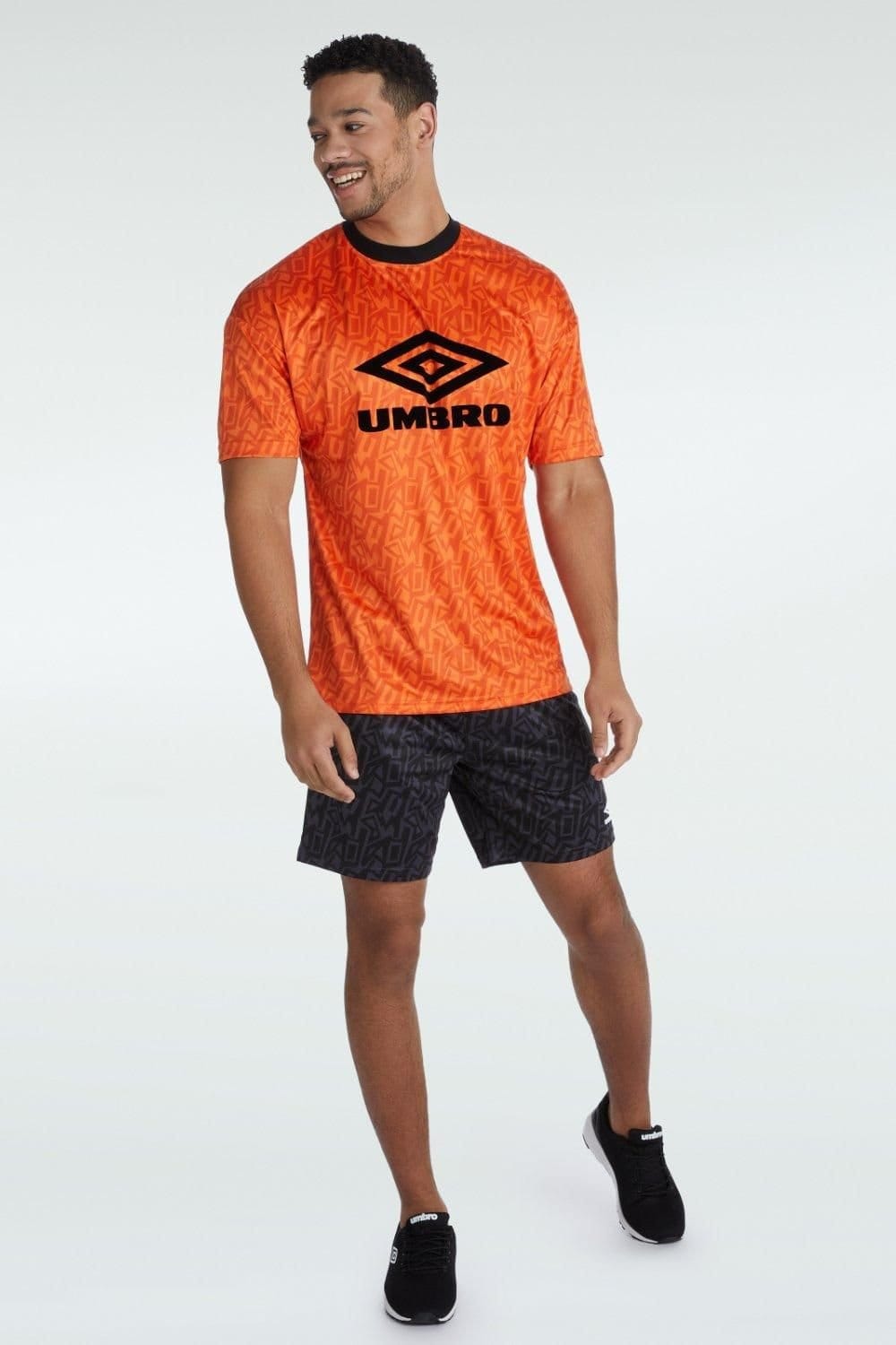 Umbro Umbro Men's Graffiti Orange T-Shirt - 4