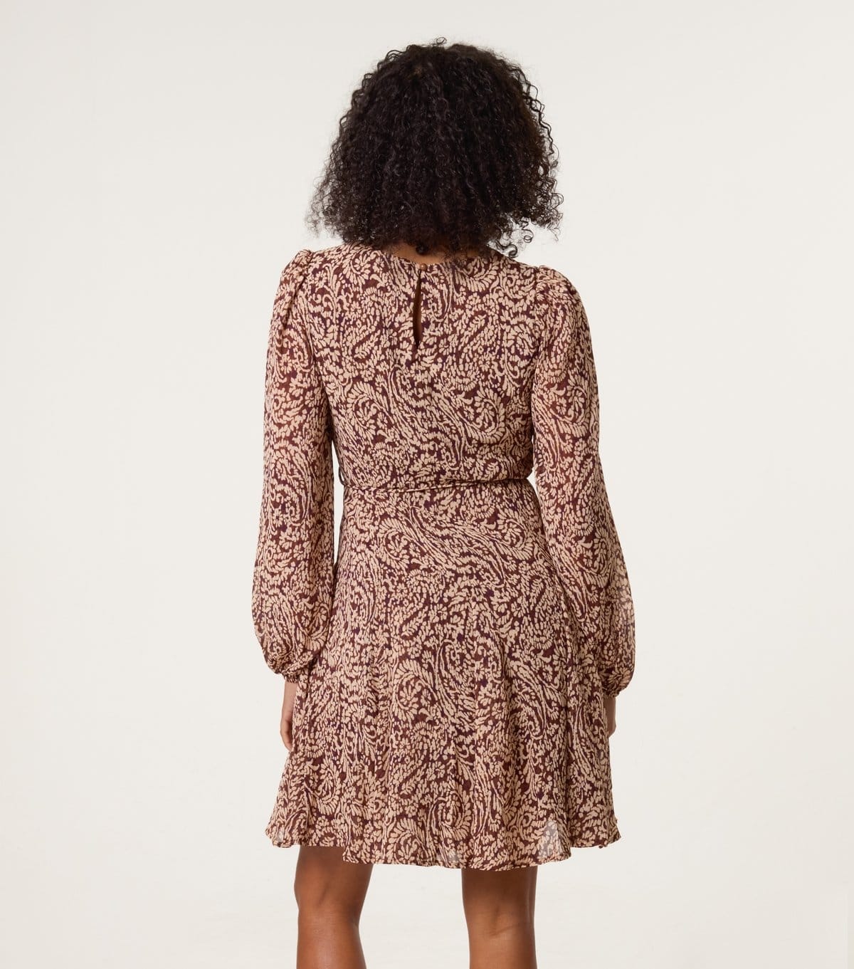 Blue Vanilla Women's Brown Paisley Print Mini Dress Blue Vanilla New Look - 4