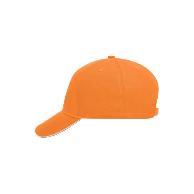 Myrtle Beach Myrtle Beach Men's 5 Panel Sandwich Peak Baseball Cap in Orange - 3