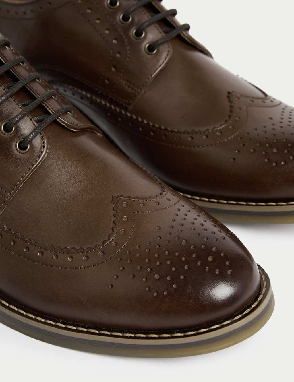 Marks & Spencer M&S Leather Brogues Brown - 2