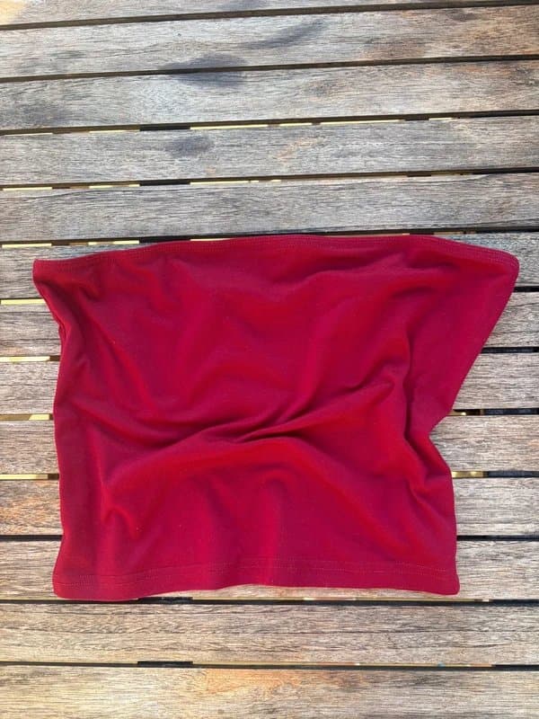 Bershka Red Tube top