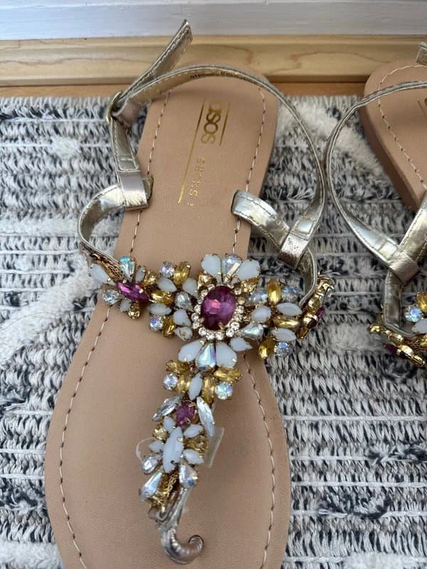 ASOS ASOS jewel embellished sandals