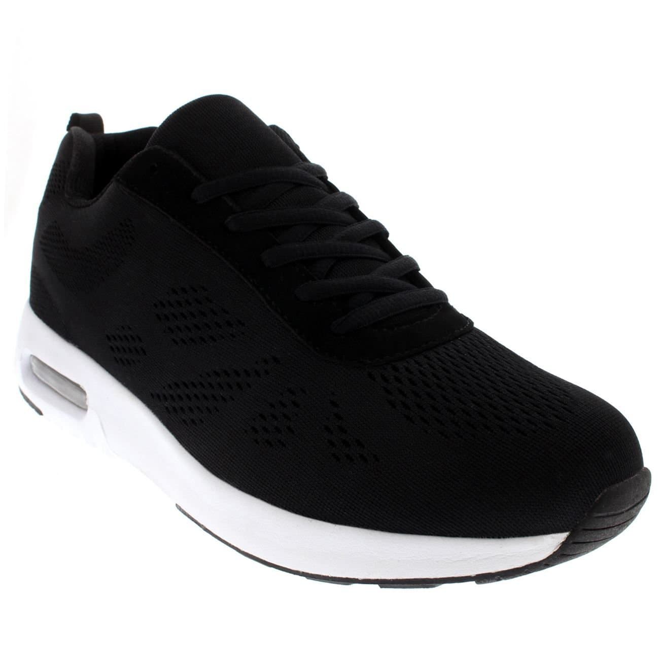 Viva VIVA Men's Get Fit Men's Air Cushioned Running Trainers - Lightweight Gym Shoes in Black