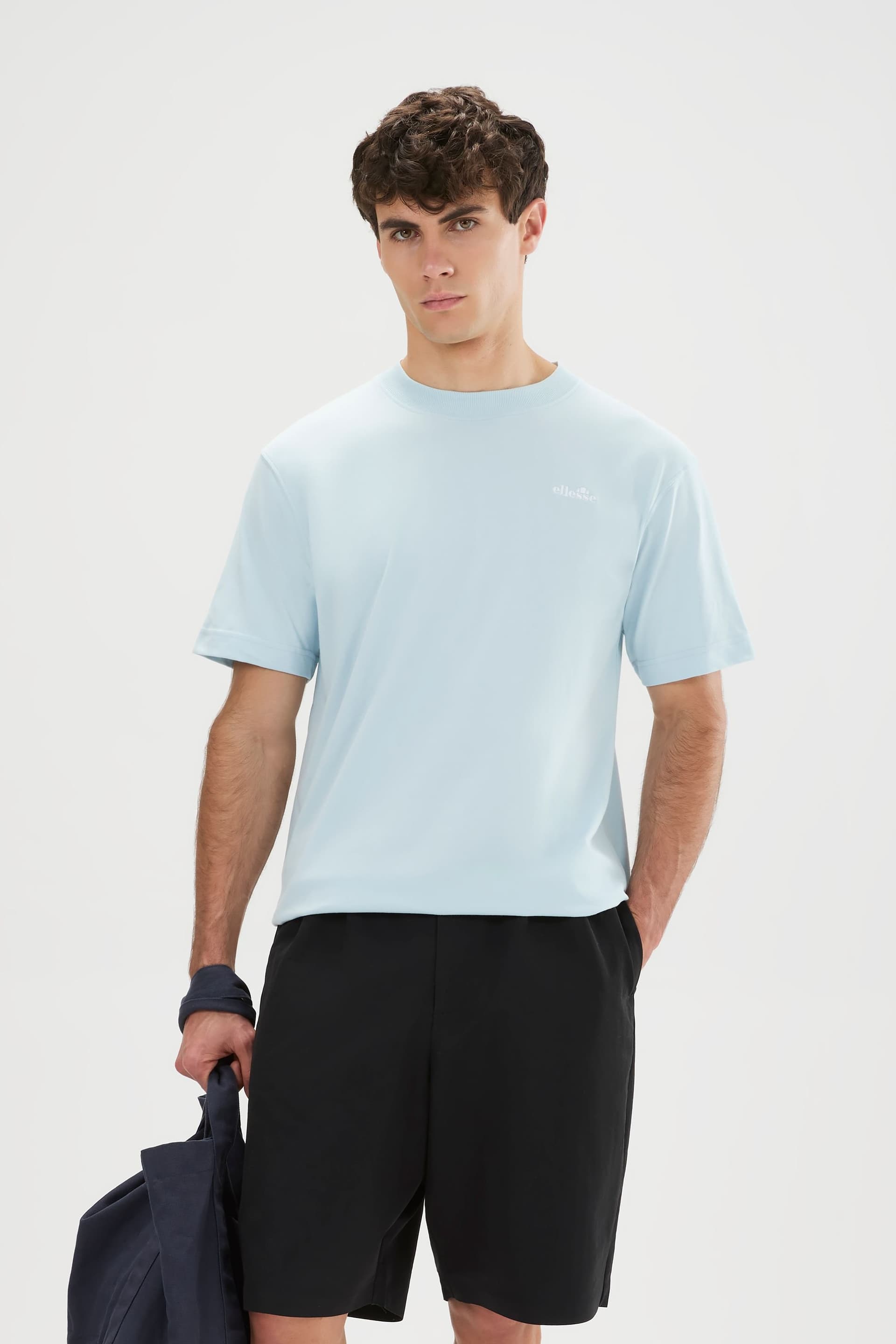 Ellesse Ellesse Light Blue Cotton T-Shirt for Men