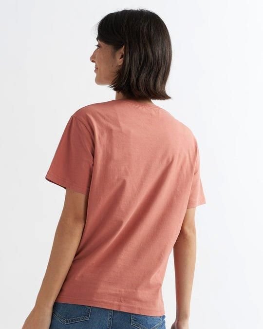 Alse Studio Alse Studio Men's 100% Premium BCI Cotton Men Crewneck Basic T-Shirt in Coral - 4