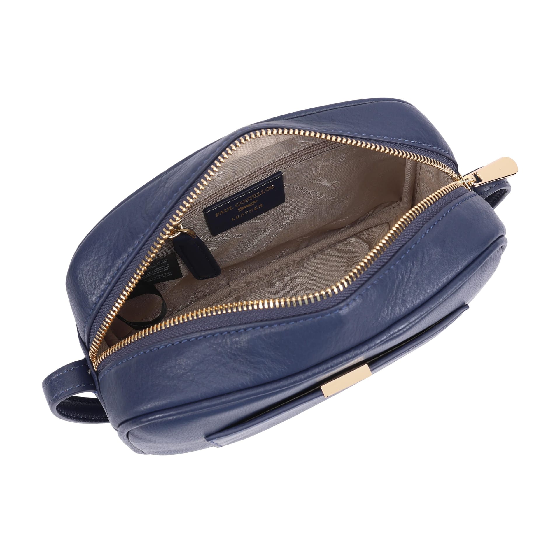 Paul Costelloe Paul Costelloe Women's Sazava Leather Cross Body Bag in Indigo - 4
