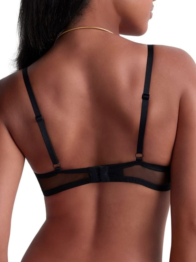 Aubade Aubade Women's Sheer Emotion Push-Up Bra in Black - 2