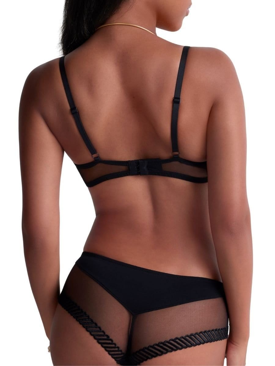 Aubade Aubade Women's Sheer Emotion Push-Up Bra in Black - 4