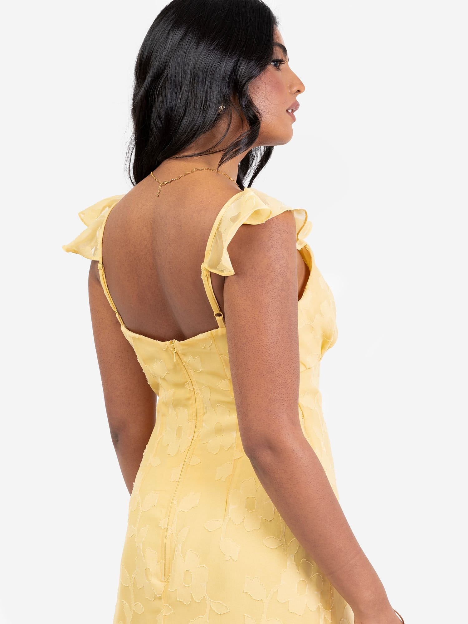 Anaya with Love Anaya with Love Women's Floral Strappy Maxi Dress in Yellow - 4