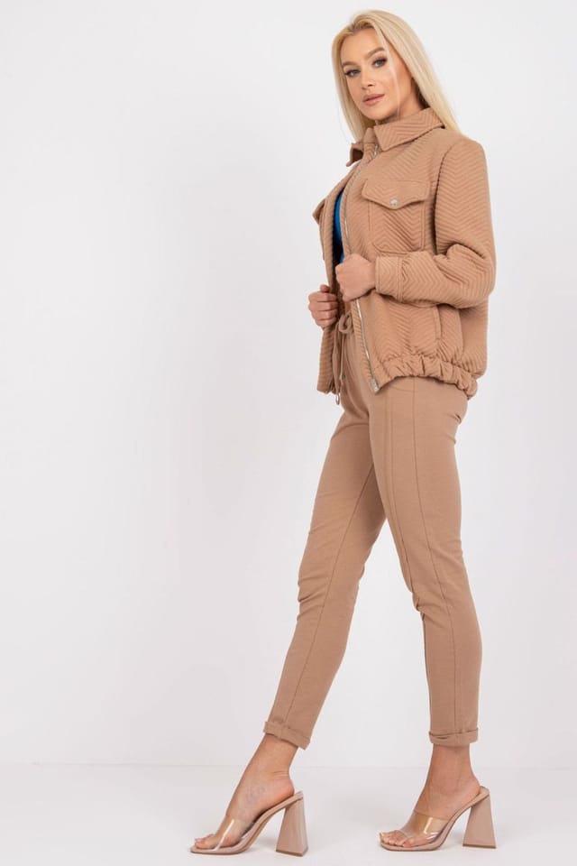 Love Lace Love Lace Women's Quilted Transitional Jacket for Urban Wear in Brown - 3