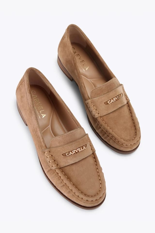 Carvela Carvela Women's 'Avanti Loafer' Suede Flats in Camel - 2