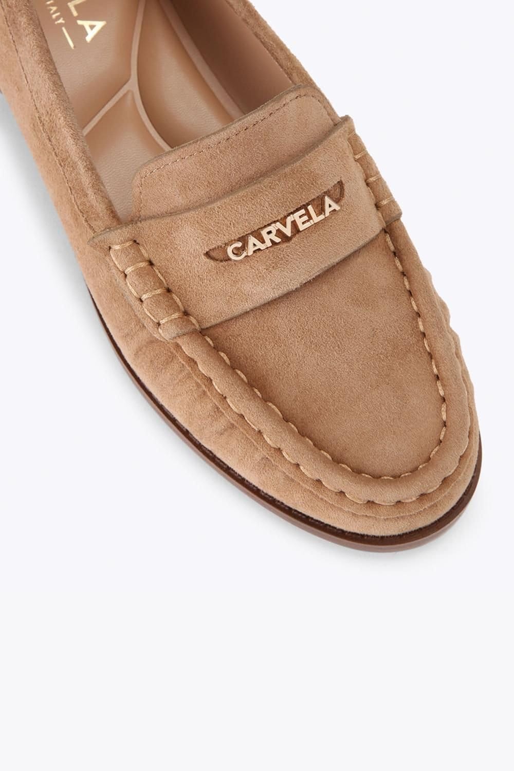 Carvela Carvela Women's 'Avanti Loafer' Suede Flats in Camel - 4
