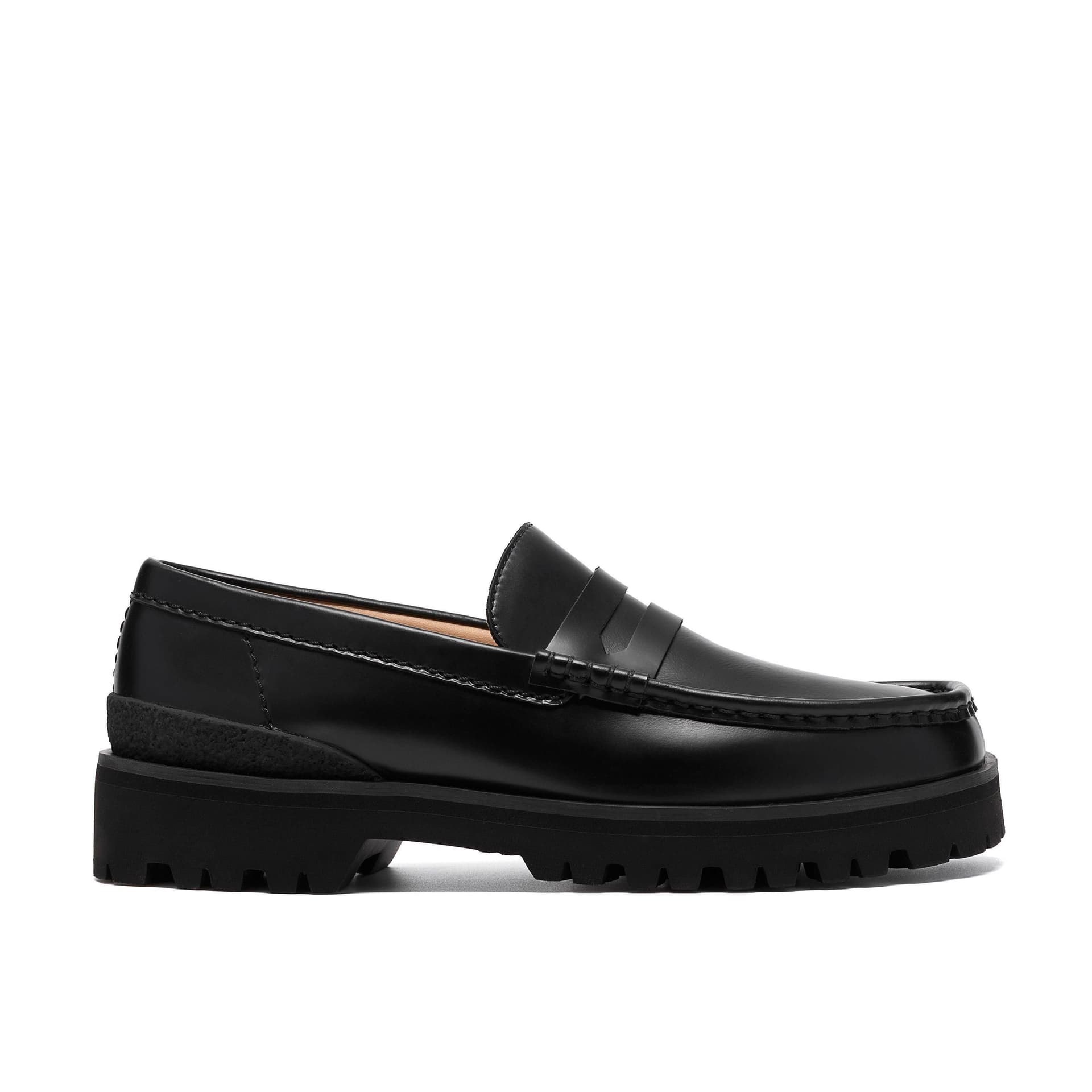 Clarks Clarks Men's Yukoner Penny Black Leather Loafers, Slip Ons