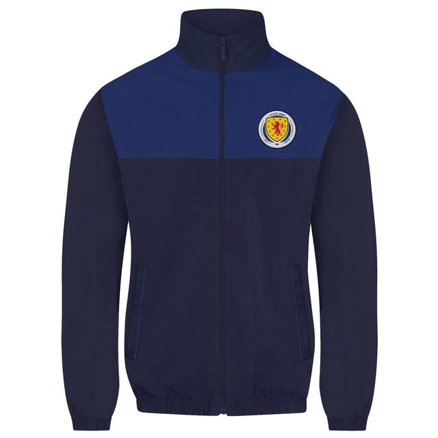 Scottish FA Scottish FA Men's Adults Jacket & Pants Tracksuit Set in Navy - 2