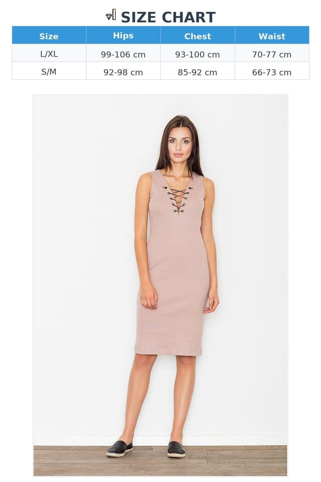 Love Lace Love Lace Women's Chic Cotton Knit Evening Dress With Tie Neck Style 62651 in Pink - 3