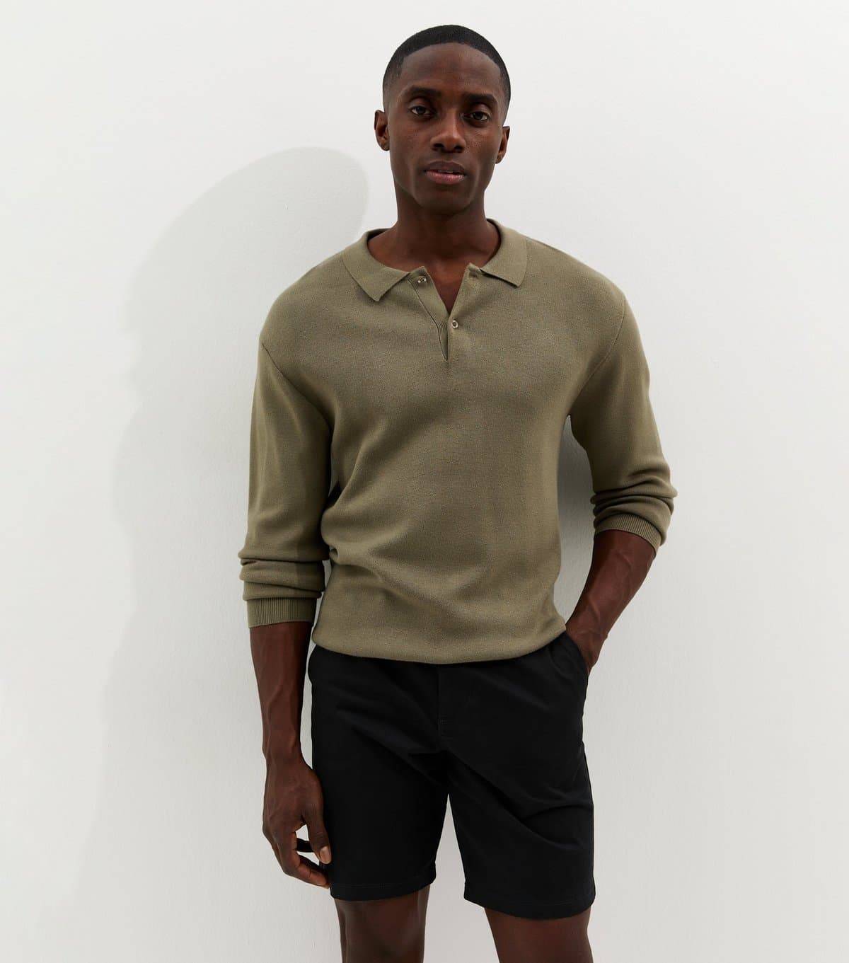 New Look Men's Black Regular Chino Shorts New Look