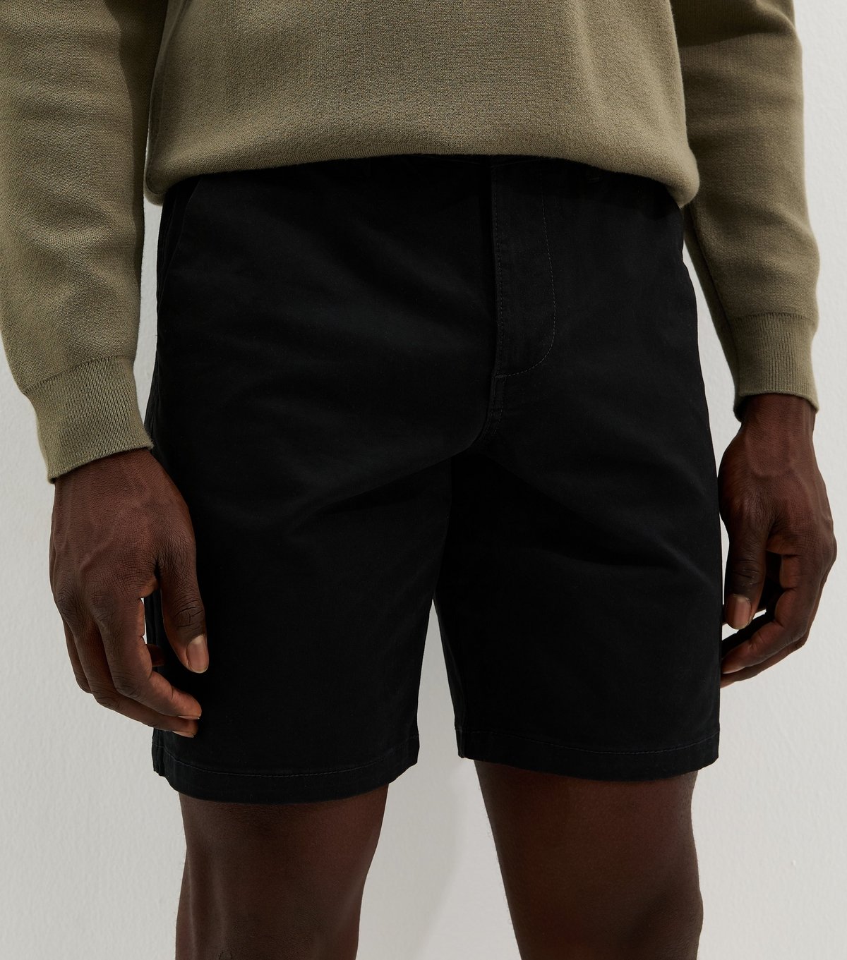 New Look Men's Black Regular Chino Shorts New Look - 2