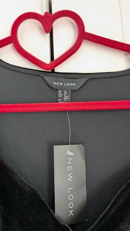 New Look New Look black velvet dress