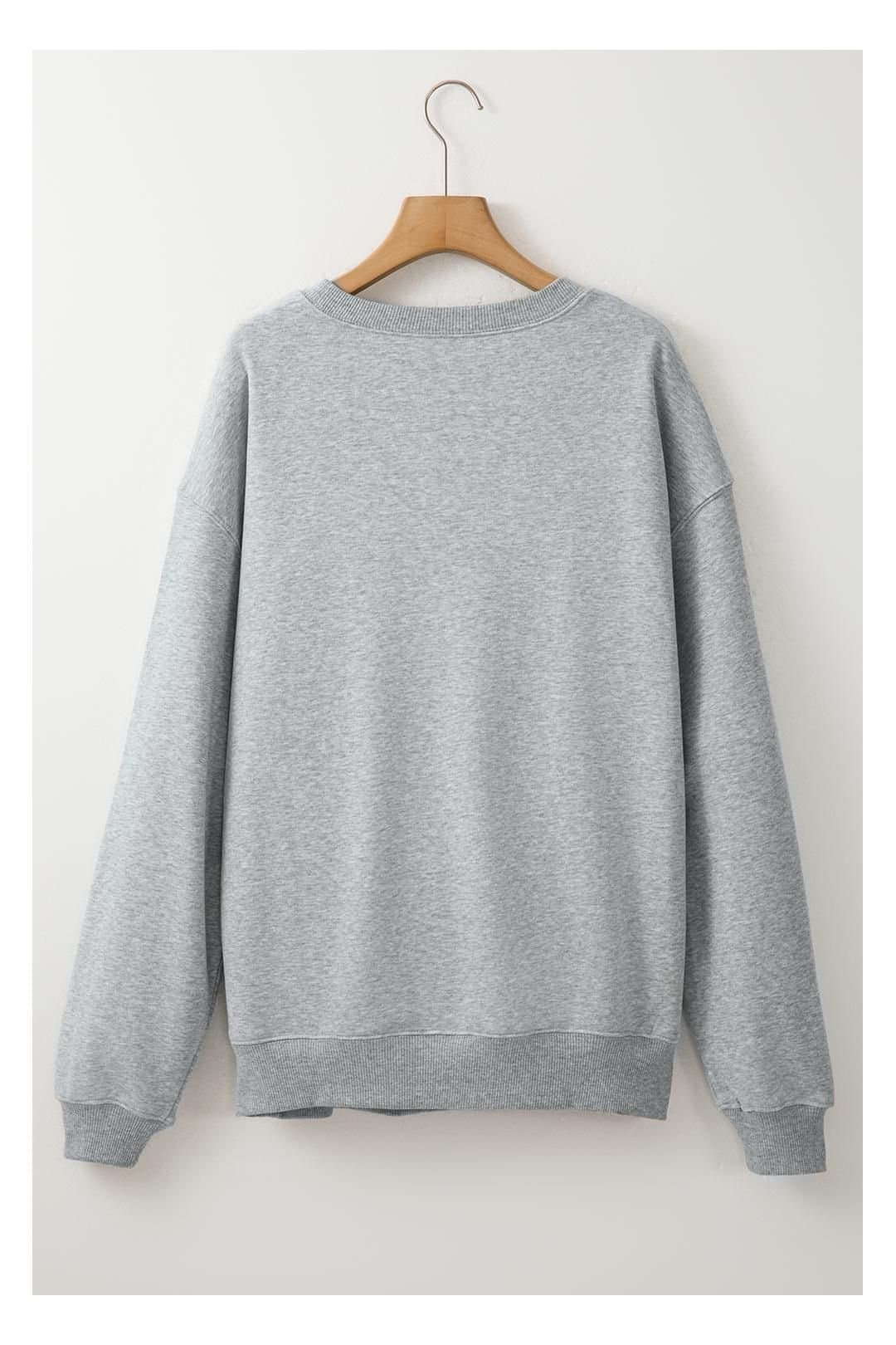 Everyday The Label Everyday The Label Light Grey Fleece Sweatshirt
