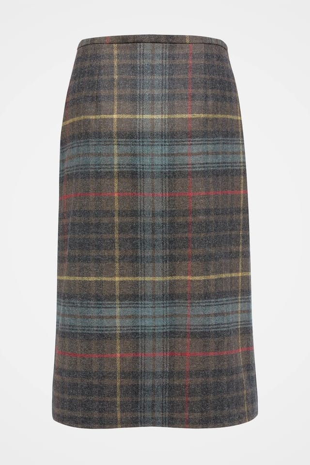 Celtic & Co Celtic & Co Women's British Midi Celt Kilt in Brown - 3