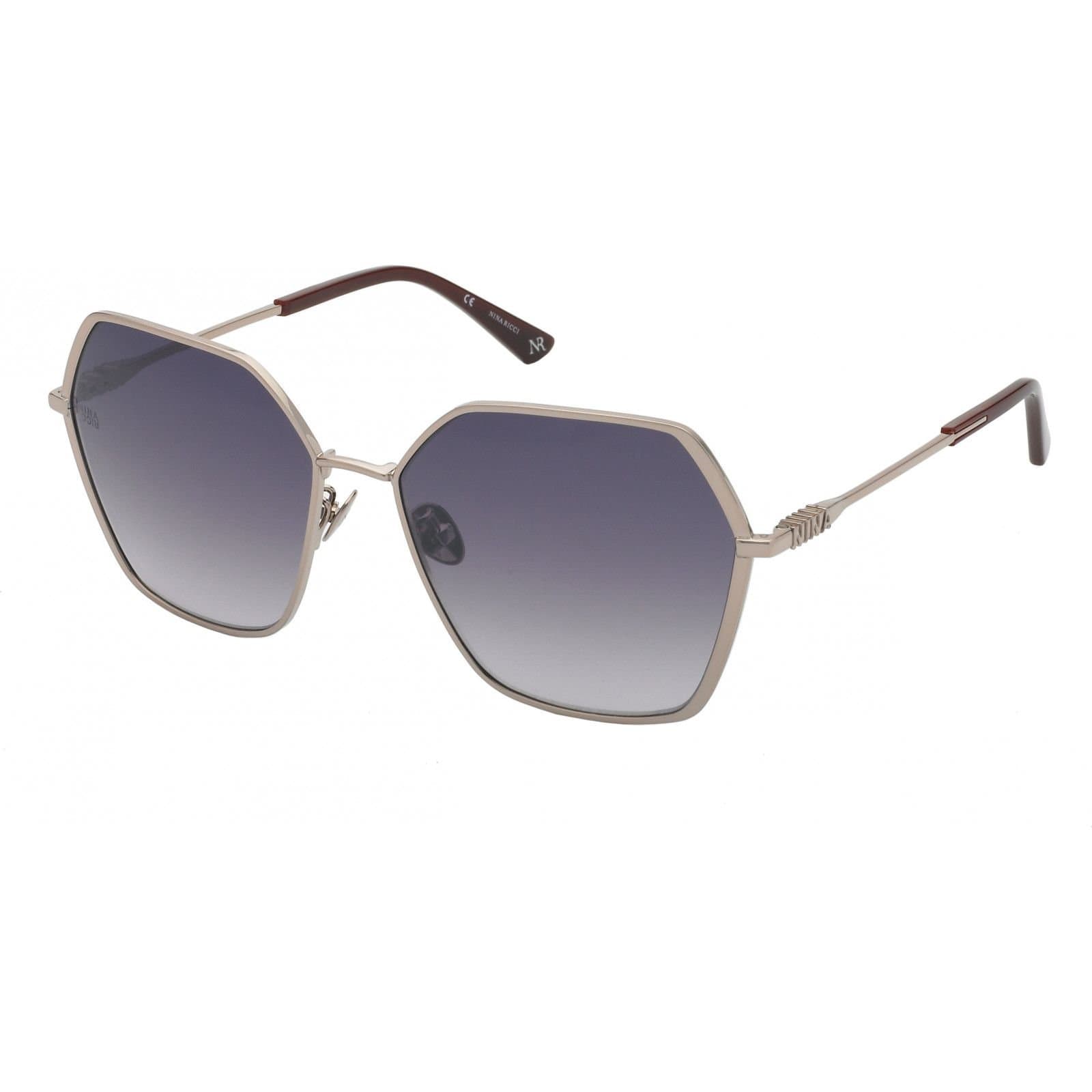 Nina Ricci Nina Ricci Women's SNR327590A39 Geometric/Octagonal Sunglasses in Blue