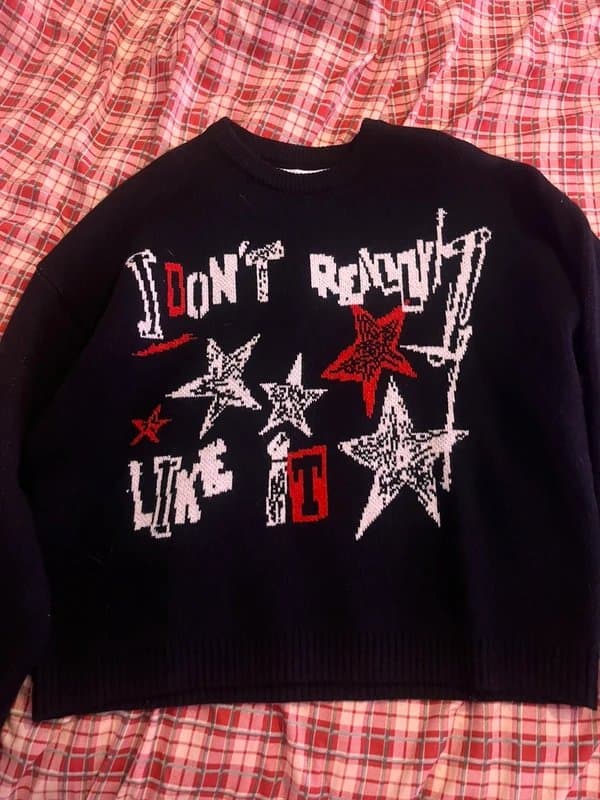 Bershka bershka graphic knitted sweater jumper