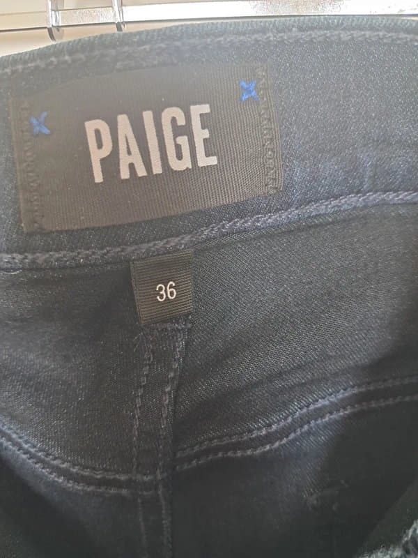 Paige Navy Blue Paige Jeans 36" Waist