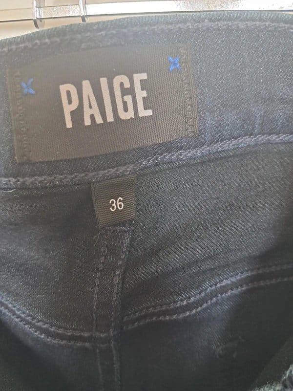 Paige Navy Blue Denim Jeans 36" Waist