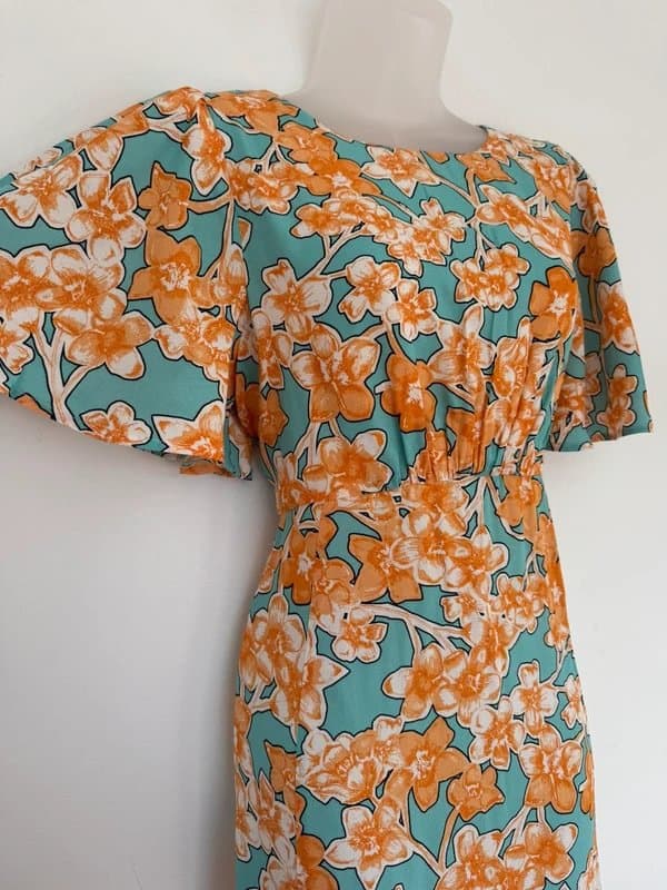 Mint Velvet * NEW * (no tags) Mint Velvet Floral Maxi Dress - gorgeous details - UK 8 - RRP £139