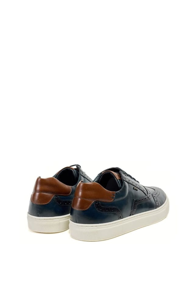 Pod Pod Men's Dobbs Brogue in Navy - 2