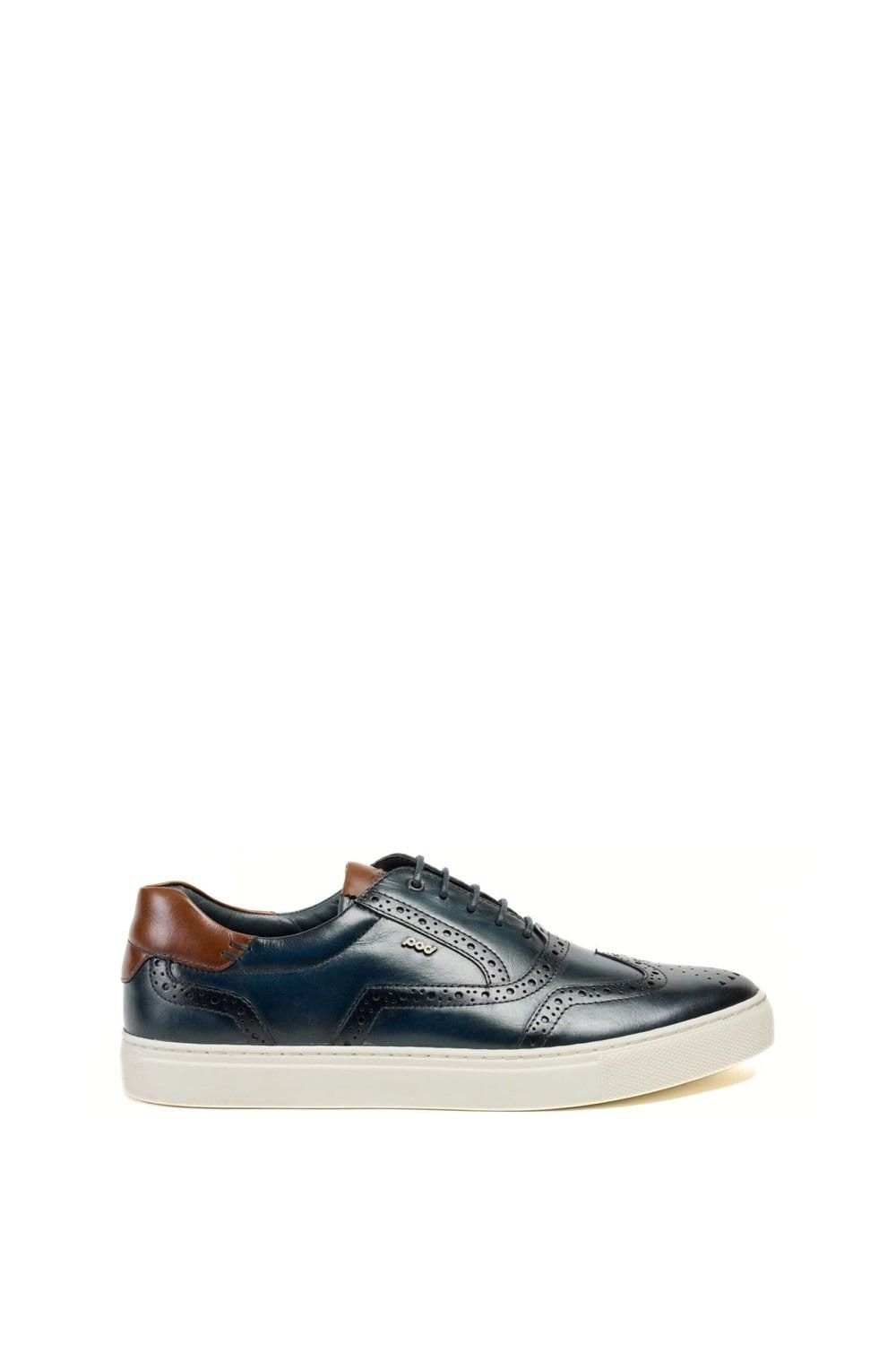 Pod Pod Men's Dobbs Brogue in Navy - 4