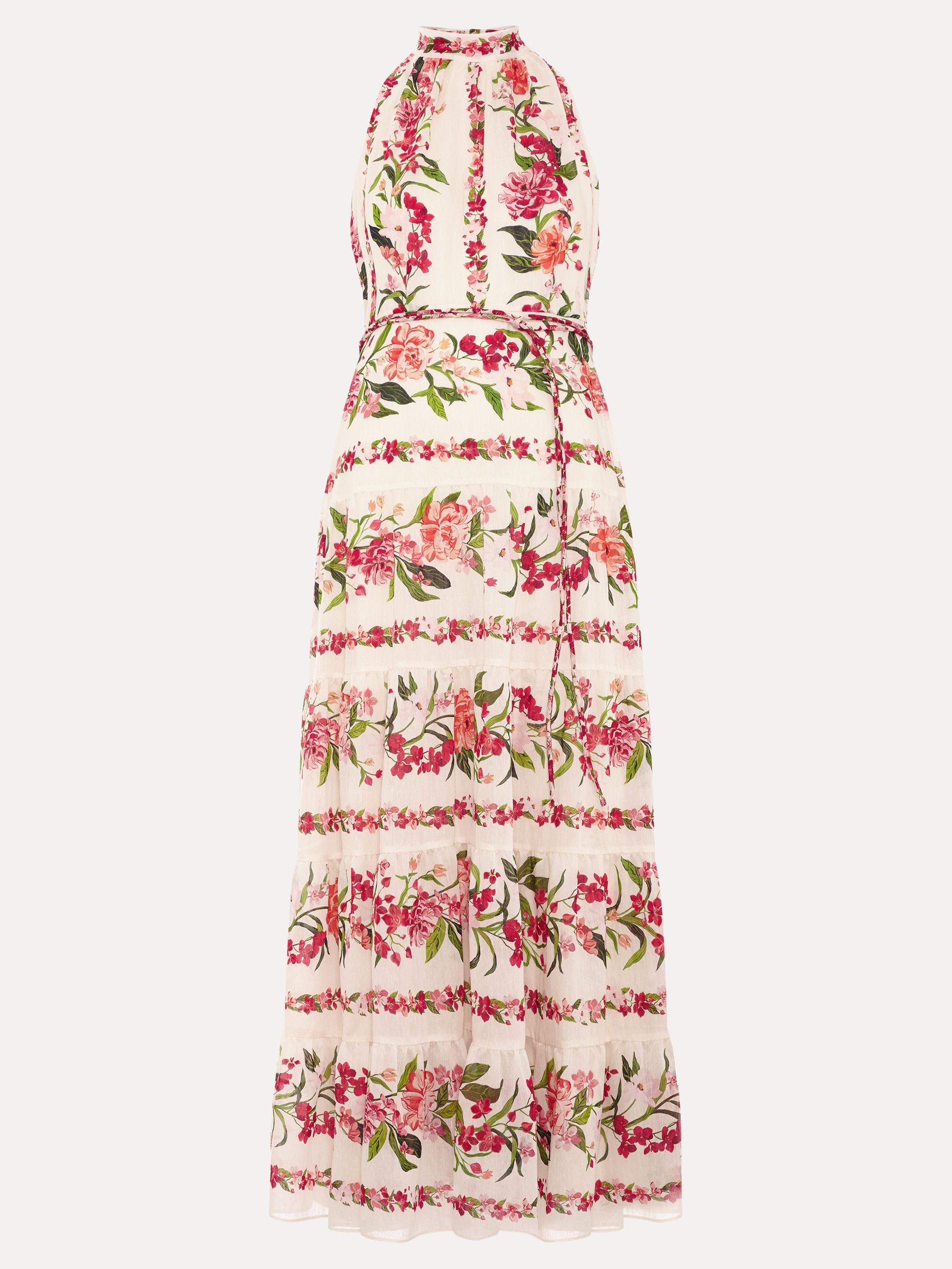 Phase Eight Phase Eight Women's Nita Halter Neck Floral Dress in Cream - 2