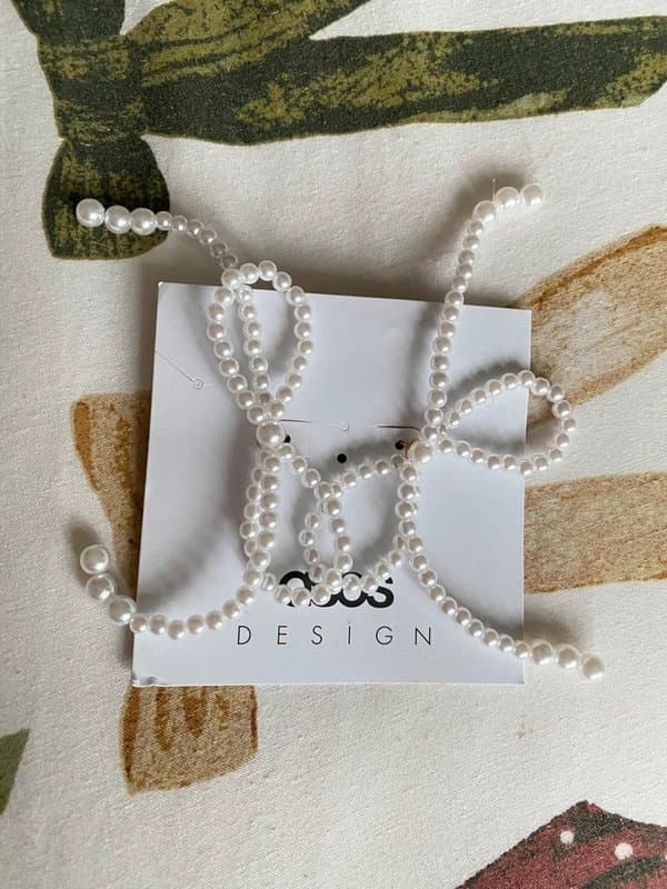 ASOS Pearl Bow Earrings