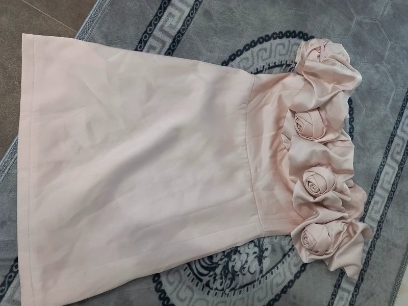 Motf Rose Pink satin dress size xs - 1