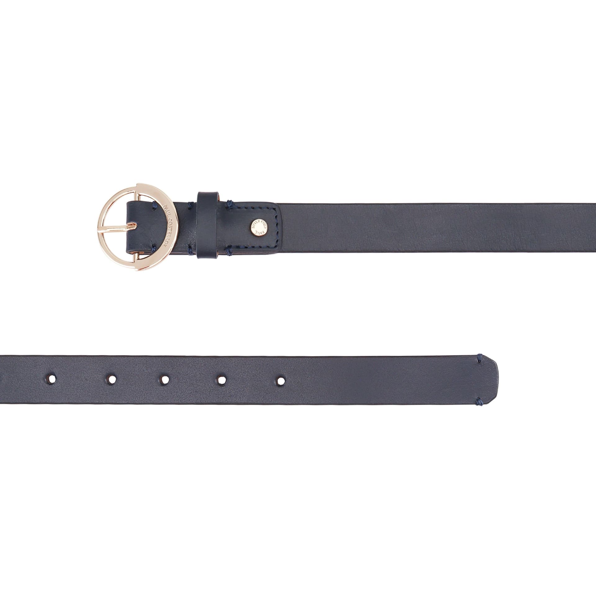 Paul Costelloe Paul Costelloe Women's Mathea Leather Belt in Navy