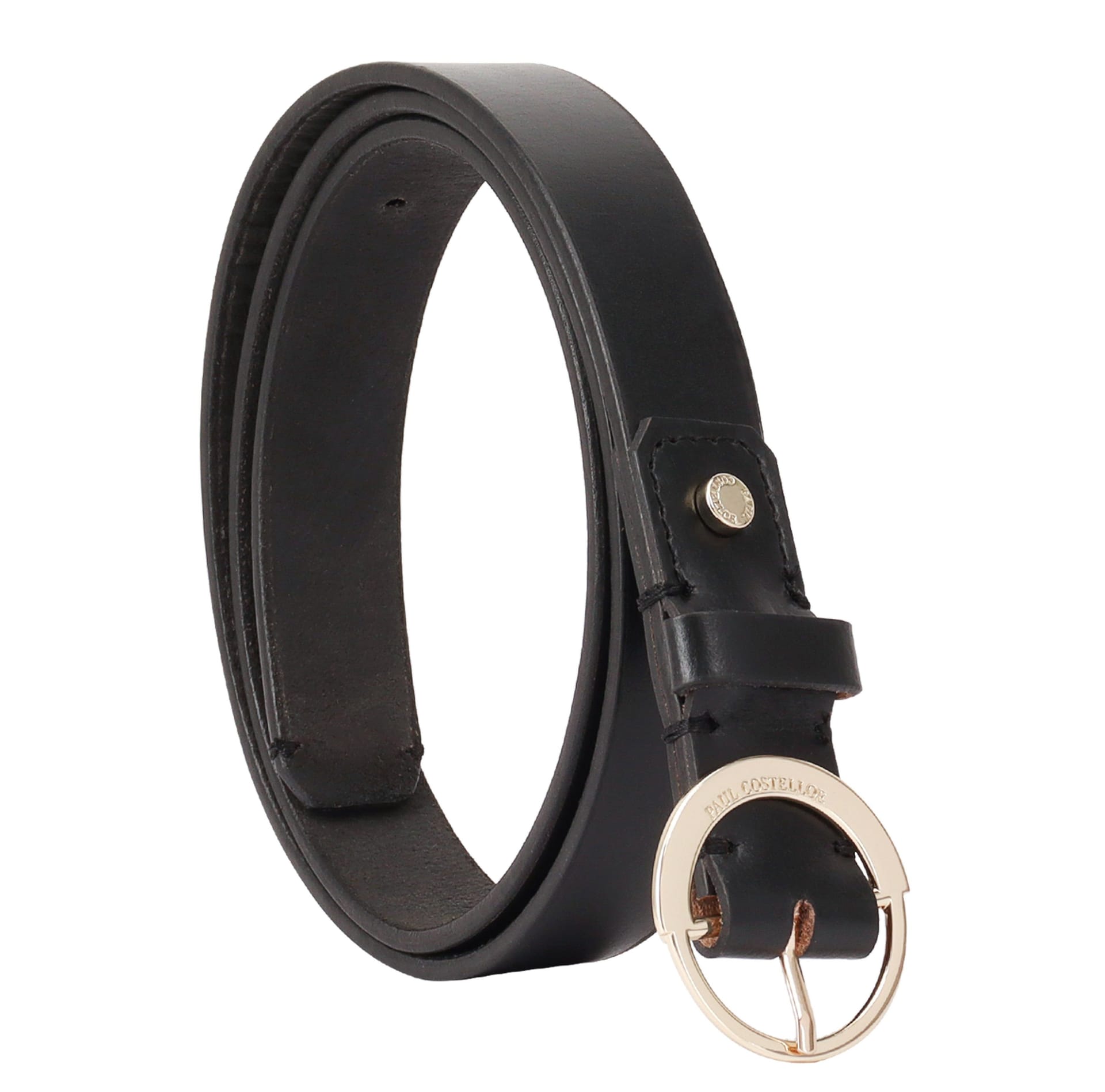 Paul Costelloe Paul Costelloe Women's Mathea Leather Belt in Navy - 4